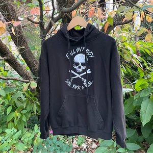 Fall Out Boy SAVE ROCK N ROLL Men’s Black Hoodie Sweatshirt Medium - rare